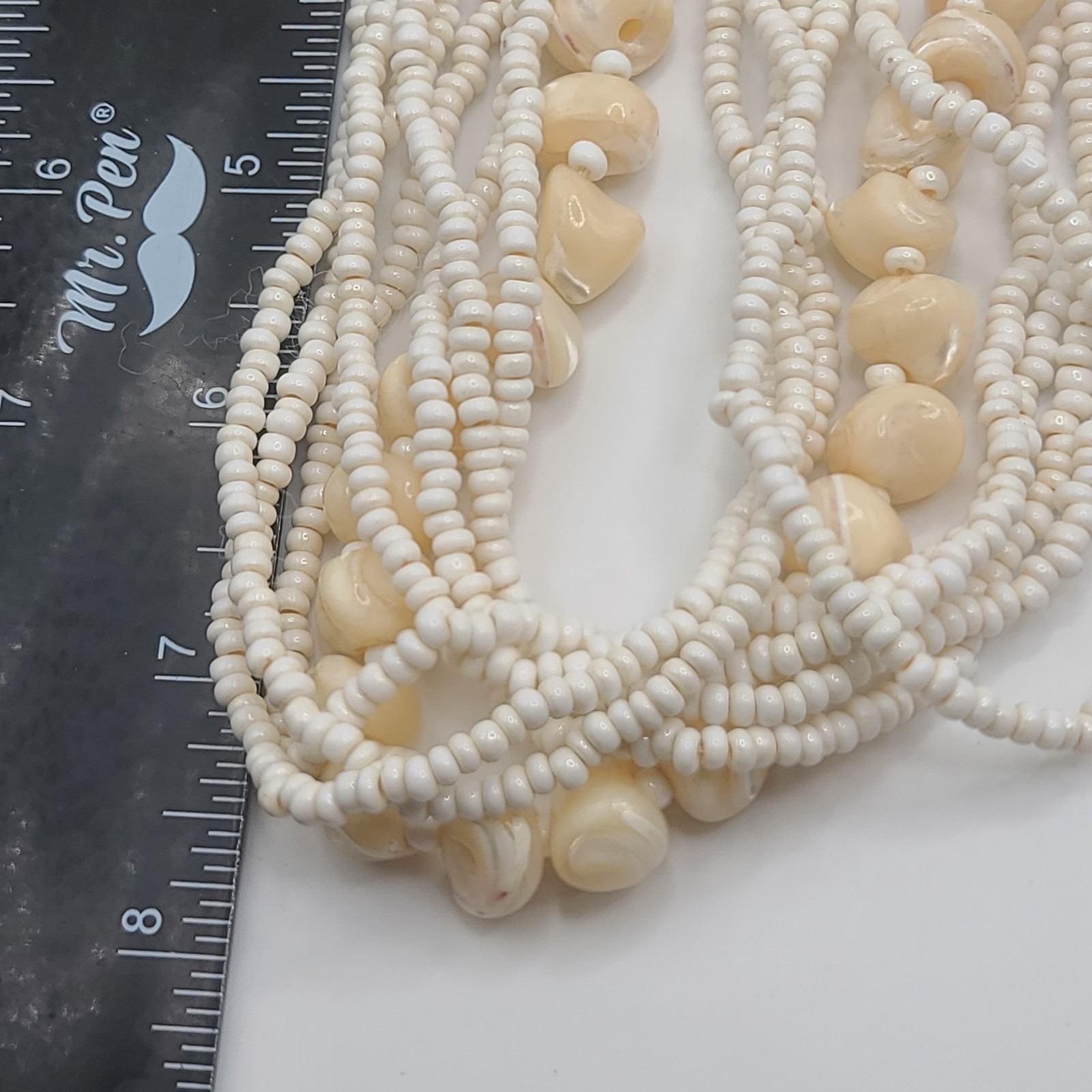 Vintage Castlecliff Necklace Earrings Set White Ab Beaded 15